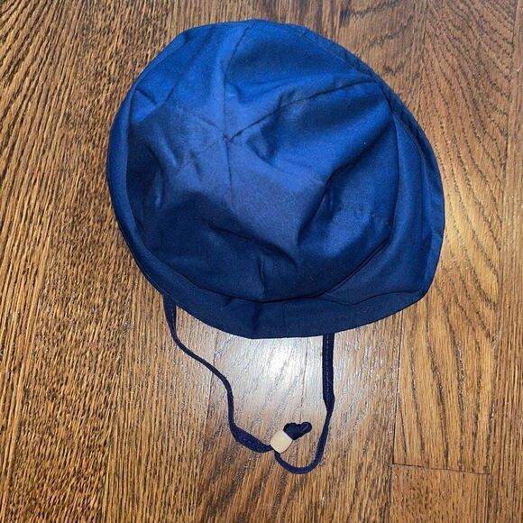 Vtg Sears navy blue All Weather coat with matching hat - Picture 6 of 10